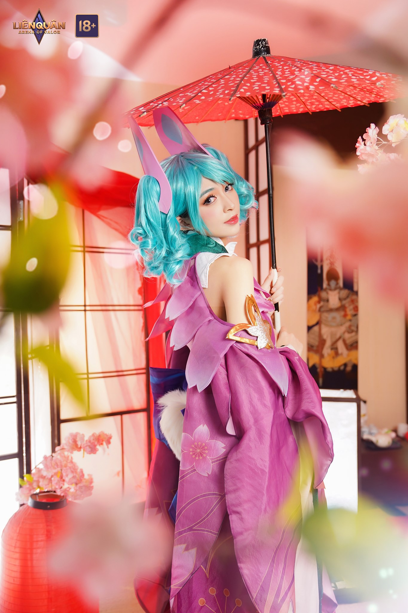 Cosplay liên quân violet thần long tỷ tỷ tôn dáng quyến rũ