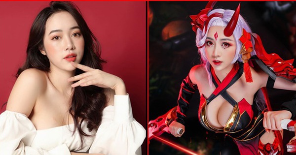 Điêu thuyền gái xinh cosplay liên quân Hiền Châu chân dài dáng chuẩn