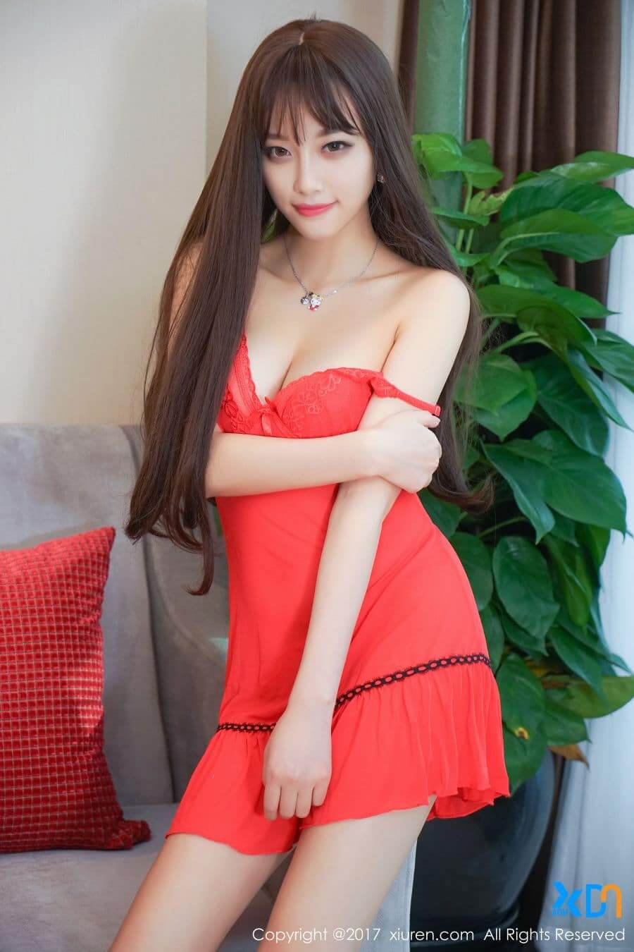 Những hình gái xinh mặc váy ngủ sexy An Nhiên tôn dáng hấp dẫn