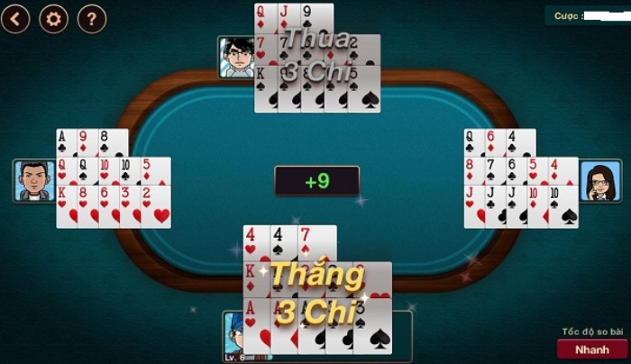 Các trường hợp thắng trắng trong Mậu Binh